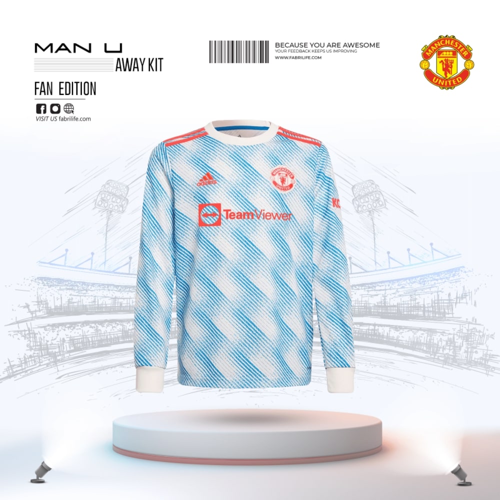 Manchester United Away kit 21-22 Full Sleeve (Fan Edition) At Best Price Fabrilife